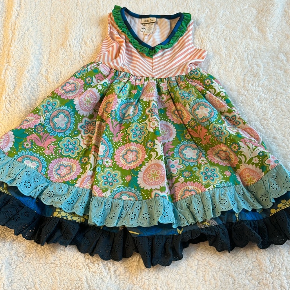 Matilda‎ Jane cake walk layered dress size 6 Excellent Used Condition